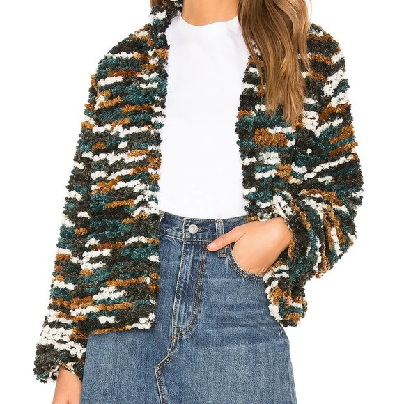 TULAROSA Inori Textured Coat Hunter Green - Picture 1 of 7